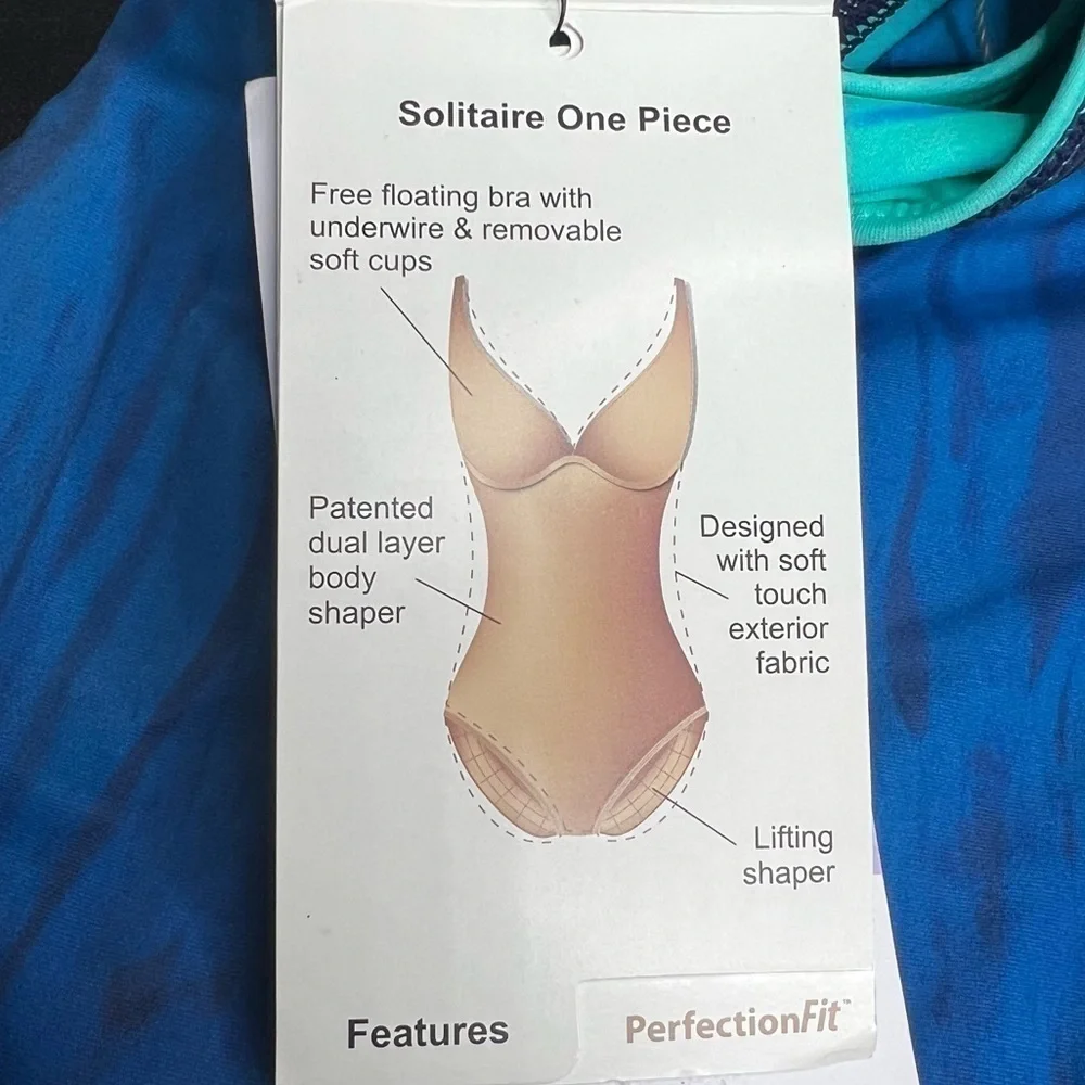 Coco Reef Contours Solitaire Shapemaker Printed One-Piece Swimsuit - Picture 7 of 12